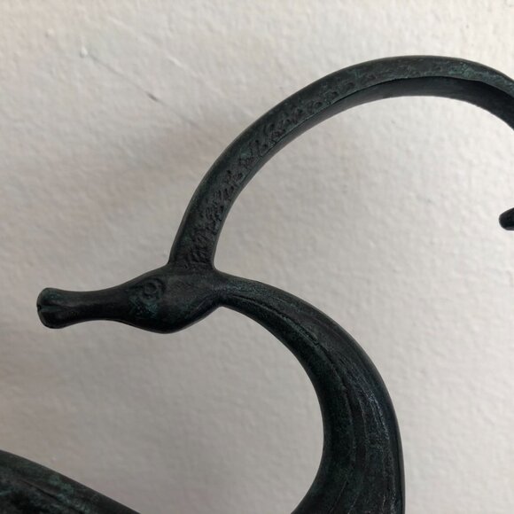 Goat Bronze statue Ancient Greek sculpture 6"Hight Marble Base - Picture 4 of 6